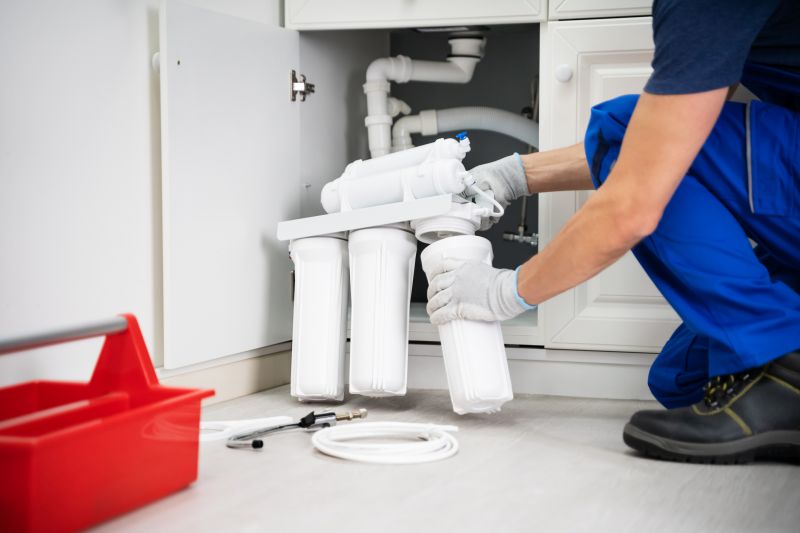 Water Purifier Installation in Progress